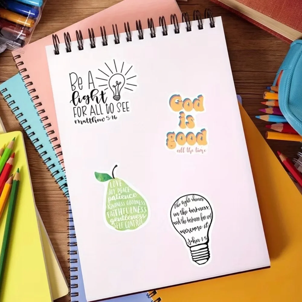 Colorful Inspirational Sticker Set, NEW, 50 pieces - Picture 3 of 7